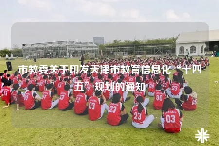 市教委關于印發(fā)天津市教育信息化“十四五”規(guī)劃的通知
