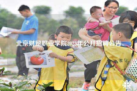 北京財(cái)貿(mào)職業(yè)學(xué)院2023年公開招聘公告