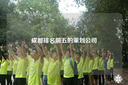 成都排名前五的策劃公司