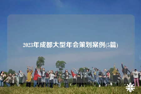 2023年成都大型年會(huì)策劃案例(5篇)
