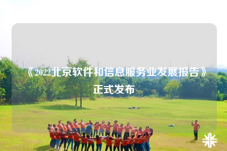 《2022北京軟件和信息服務(wù)業(yè)發(fā)展報(bào)告》正式發(fā)布