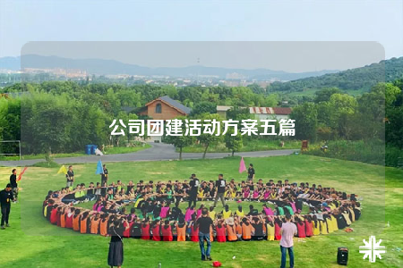 公司團(tuán)建活動(dòng)方案五篇